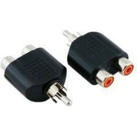 Resim Rca Çevirici - 1 Erkek - 2 Dişi - Plastik 