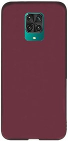 Resim GPACK Xiaomi Redmi Note 9s ile uyumlu Kılıf Premier Silikon Esnek Koruma, Mürdüm 