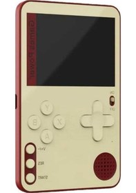 Resim Bosphorusboutique Taşınabilir Tam Şarj Retro Renkli Pil Oyun Konsolu Mini El Ekran Edilebilir 500 Oyunlu 400mah 2.4 Cn K10 İnç 