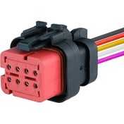 Resim TE Connectivity Erkek Konnektör 8 Pin Kablolu 