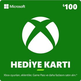Resim Microsoft Xbox Hediye Kartı 100 TL 