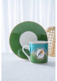 Resim Acar Cybil 6 Kişilik Porselen Kahve Fincan Takımı - 90 Ml Renkli 