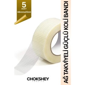 Resim Onba AĞ TAKVİYELİ GÜÇLÜ KOLİ BANDI - 48mmx20mt - 5 Adet 