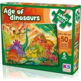 Resim Ks Puzzle Age Of Dinosaurs Jumbo Puzzle 