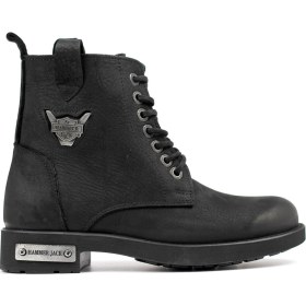 Resim Hammer Jack GARSON Kadın Bot Siyah Yıkama Nubuk 