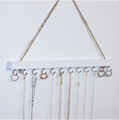 Resim Efe Ahşap Duvar Askılık & Anahtarlık & Takı Askısı Dekoratif Duvara Monteli Anahtar Askısı 