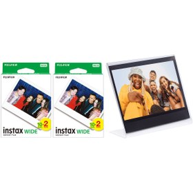 Resim Fujifilm Instax Wide 40'lı Film ve Pleksi Çerçeve 