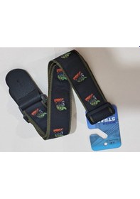 Resim Capella Cp107 Gitar Askısı Renkli Kuru Kafa Deri Başlıklı 