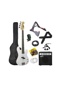 Resim Midex Cbg-460wh 46 İnç 4/4 Yetişkin Amfili Bas Gitar Seti White 