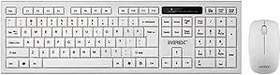 Resim Everest KM-6121 Beyaz Kablosuz Q Slim Klavye + Mouse Set 