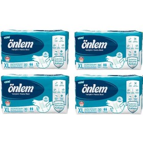 Resim Önlem Belbantlı Yetişkin Ekonomik Hasta Bezi 30'Lu Ekstra Büyük Boy (XL) / 4 Adet 