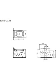 Resim Bocchı Bocchi Scala Asma Klozet Mat Somon Kapak Dahil 1080-032-0128 