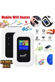 Resim jetucuzal 4G A8-E Mobil Sim Kartlı WiFi Router 300Mbps Kablosuz 3000mAh Taşınabilir Hotspot Cep Modem 