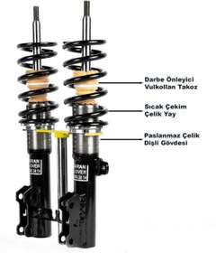 Resim Başaran Coilover Opel Insignia Uyumlu Coilover Ayarlı Amortisör 10 Cm 