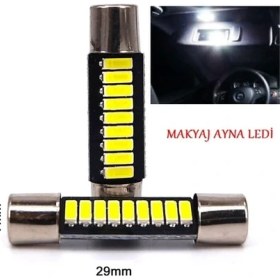 Resim C5W 29MM Makyaj Aynası ve Güneşlik Ledi Sigorta Tip Sofit LED 