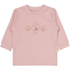 Resim Civil Baby Organic Pamuklu Omuzdan Patlı 1-9 Ay Pijama Takımı - Pembe 3-6 Ay 