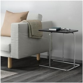 Resim IKEA Metal Yan Sehpa, Siyah Renk MeridyenDukkan 50x30 cm Koltuk Yanı Sehpa 