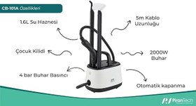 Resim Pirantech CB-101A Çok Fonksiyonlu Buharlı Temizlik Makinası Buharlı Temizleyici 