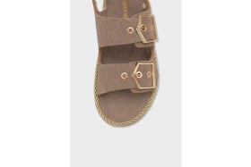 Resim Capone Outfitters Faith Metal Tokalı Konfor Kadın Sandalet 