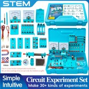 Resim Öğrenciler için STEM Fizik Deney Seti - Ampermetre, Voltmetre, Kaydırma Direnci ile Tam Elektrik & Manyetizma Laboratuvar Seti - Sınıf Gösterimleri için İdeal Öğretmen Hediyesi 