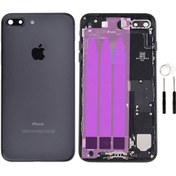 Resim İphone 7 Plus Dolu Kasa Mat Siyah (Tamir Seti Hediyeli) 