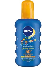 Resim Nivea Sun Çocuk Renkli Nemlendirici Gkf 50+ Güneş Spreyi 200 ML 