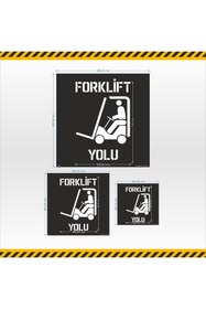 Resim isgtabelam 60x60 Cm/kompozit /Forklift Yolu Boyama Şablonu 