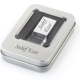 Resim Isme Kişiye Özel Hediyelik 32 Gb Metal Kutulu Kristal Usb Bellek 