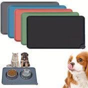 Resim KOZYLAND Gelişmiş Silikon Pet Yemek Matı - Kaymaz, Su Geçirmez, Kolay Temizlenebilir Kedi ve Köpekler İçin Besleme Pedleri, Gri, Mavi, Yeşil, Kırmızı, Siyah - Küçük Hayvanlar İçin İdeal, Pet Besleme Matı | Canlı Aksesuarlar | Dayanıklı Pet Mat, Pet Yemek Matı 