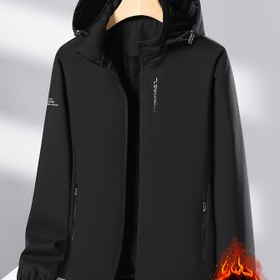 Resim Kadınlar için Kışlık Rüzgar Geçirmez Kapüşonlu Ceket - Fermuarlı Cepli Sıcak Polar Astarlı Günlük Dış Mekan Montu, Siyah, Soğuk Hava Sporları ve Aktiviteler İçin Mükemmel, Dayanıklı Dış Giyim 