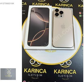 Resim Apple iPhone 16 Pro Max İkinci El TR | 256 GB | Çöl Titanyum 