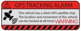 Resim TSC GPS Tracing Takip Etiketi Uyarı Yapıştırması 10cm 4 Adet Renkli, etiketzz-5 