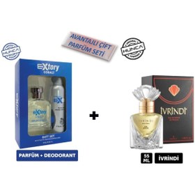 Resim CELESTIQUE Cobalt Erkek Parfüm Seti ( 100 ml Edp Parfüm +150 ml Deodorant )+İVRİNDİ Edt Women 55 Ml. 