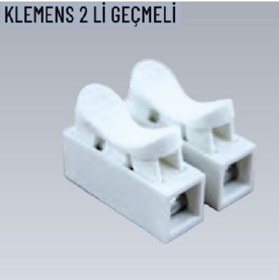 Resim 50 Adet İkili Geçmeli Klemens 