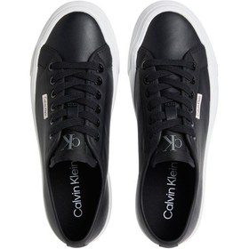 Resim Calvin Klein Vulc Flatf Lace Up Lth Ck Siyah Kadın Sneaker 000000000102265716 Siyah 