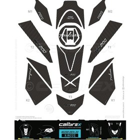 Resim Bajaj Pulsar Ns200 Karbon Tank Pad Seti Xjn22c 