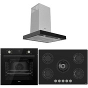 Resim Ferre Flowart Seri̇si̇ Mega Ankastre Set (qms63cs/rs035/d100) 