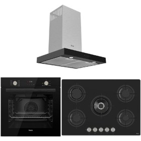 Resim Ferre Flowart Seri̇si̇ Mega Ankastre Set (qms63cs/rs035/d100) 