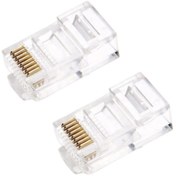 Resim MJ VİSİON Rj45 Konnektör 100 Adet Network Konnektör Cat5 Jak Jack Internet 