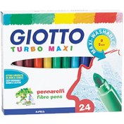 Resim Giotto Keçeli Boya Kalemi Turbo Maxi 24 Renk 455000 