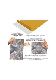 Resim Tink Kendinden Yapışkanlı Kahve Buzlu Desenli Pvc Panel 41x62 Cm 