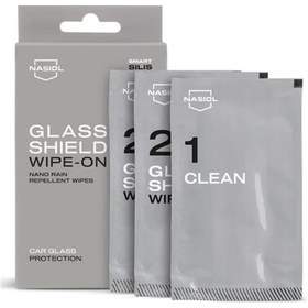 Resim Nasiol Glasshield Wipe-on Nano Yağmur Kaydırıcı Mendil 