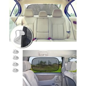 Resim Wiforte Araç Arka ve Yan Camlar Için Vantuzlu Güneşlik Perde Seti Araç Perdesi (3'lü Set) 