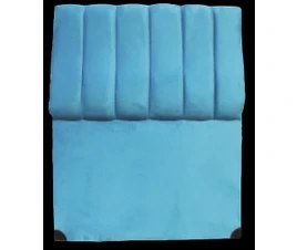 Resim Bengi Ticaret Başlık Alc Santa Model 90 cm Kapitone Dilimli Turkuaz Mavi Renk Kumaş Döşeme El Yapım 