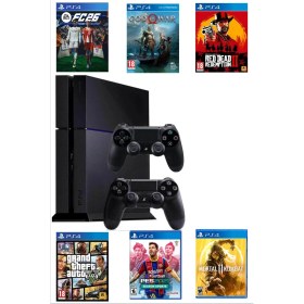 Resim SONY Playstation 4 Fat 500 GB Yenilenmiş Cihaz + 2. Ps4 Kol + 11 Dijital Oyun (Kırık Cihaz) 