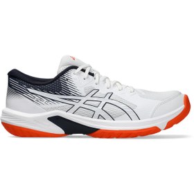 Resim Asics BEYOND FF Erkek White/Dark Neptune Voleybol Ayakkabısı 1071A092-104 