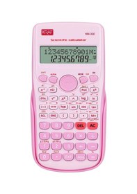 Resim Kraf Hesap Makinesi Bilimsel Fonksiyonlu Hm-300 Pk Pembe 