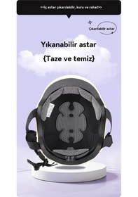 Resim Flybuy Kadınlar İçin 3c Sertifikaleti Açık Pembe Lyon Kask - Yaz Sezonu İçin Abs Malzemeli Yarım Kask Açık Pembe 