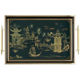 Resim Madame Coco Maureen Tepsi Teps000000006646x31x7cm-renkli 