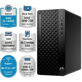 Resim HP Prodesk 2 G1i B70VQAT-8 i5-14400 16 GB 1 TB SSD W11P Masaüstü Bilgisayar 